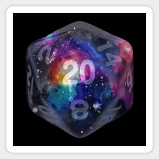 Nat20 Rainbow Galaxy Sticker